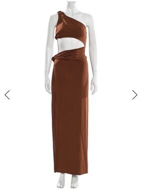 Rat & Boa | Dresses | Rat Boa Chocolate Brown Silky Slit Slip Dress |  Poshmark